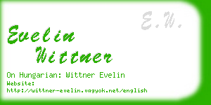 evelin wittner business card